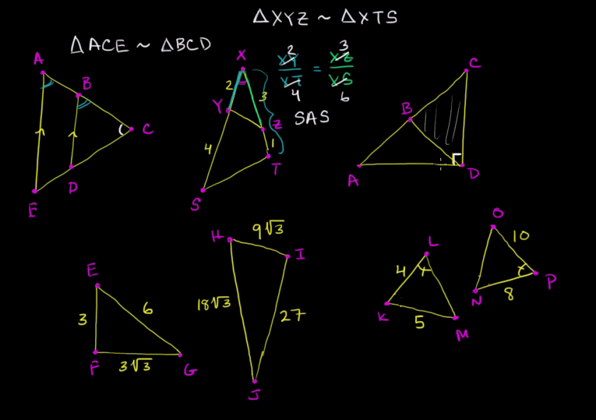 Propriétés des triangles semblables – LE BLOG L'ÉMISSAIRE